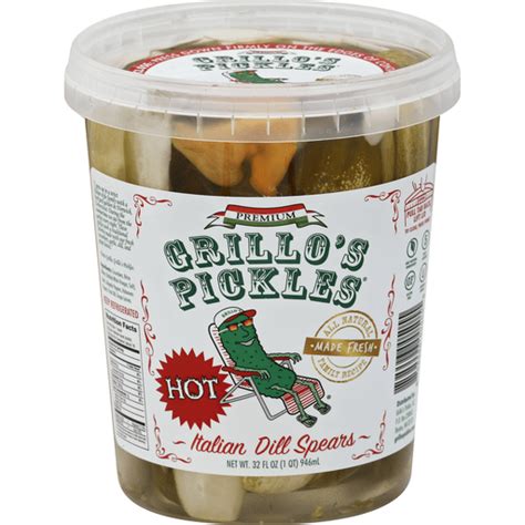 Grillo con planta del pie. Grillos Pickles Pickles, Italian Dill Spears, Hot ...