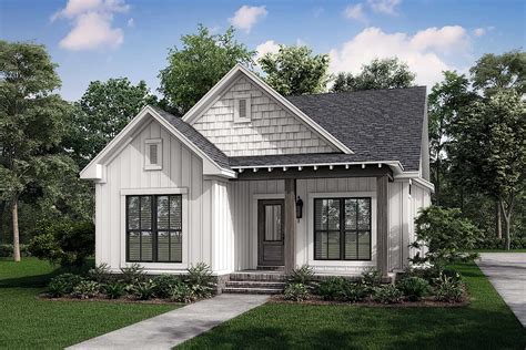Narrow Craftsman House Plan With Front Porch 3 Bedroom