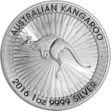 2016 Australia Silver Kangaroo 1 Oz 1 Bu 1 Roll 25 Coins In Mint
