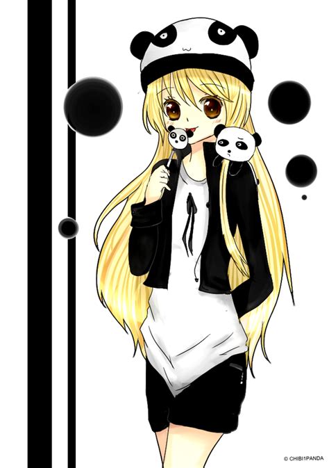 Chibi Anime Panda Girl