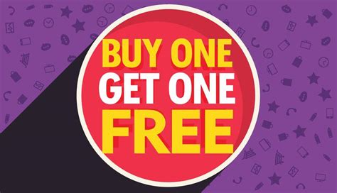 Buy One Get One Free Discount Voucher Vector Design Template Download