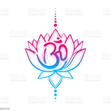 Simbol Agama Hindu Latar Belakang Perjalanan Spiritual Iman Dan Kepercayaan Ilustrasi Stok