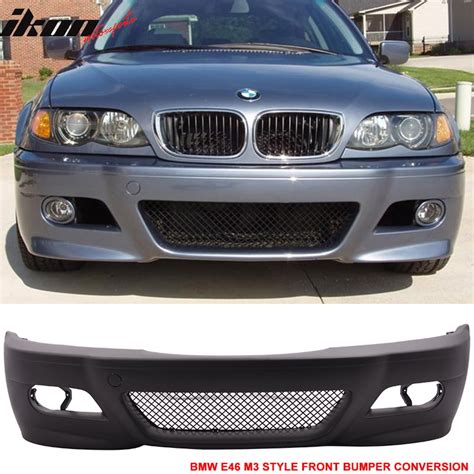 Compatible With 99 05 Bmw E46 3 Series Sedan M3 Style Front Bumper