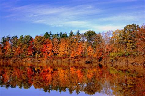 Autumn Lake Reflection Stock Image Image Of Autumn Assorted 21897213