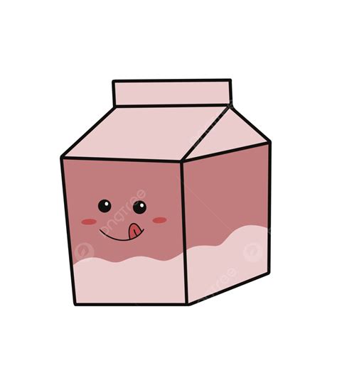 Cute Strawberry Milk Strawberry Milk Cutemilk Milk Box Png