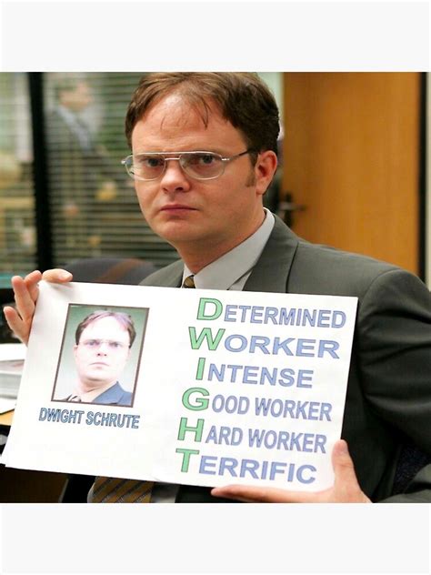 The Office Michael Scott And Dwight Schrute Determined Worker Intense
