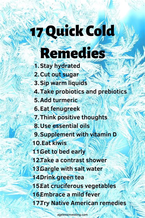 How To Get Rid Of A Cold Fast And For Good Cold Remedies Quick Cold