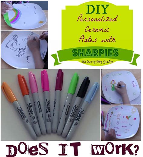 How To Personalize Ceramic Plates W Sharpies The Crafty Blog Stalker