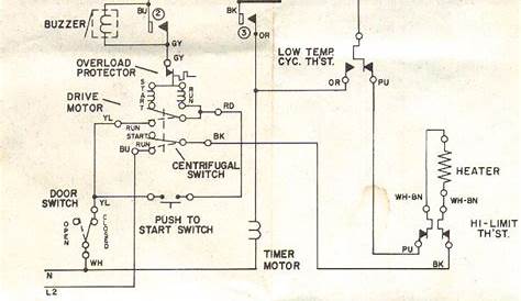 wiring diagram for frigidaire dryer