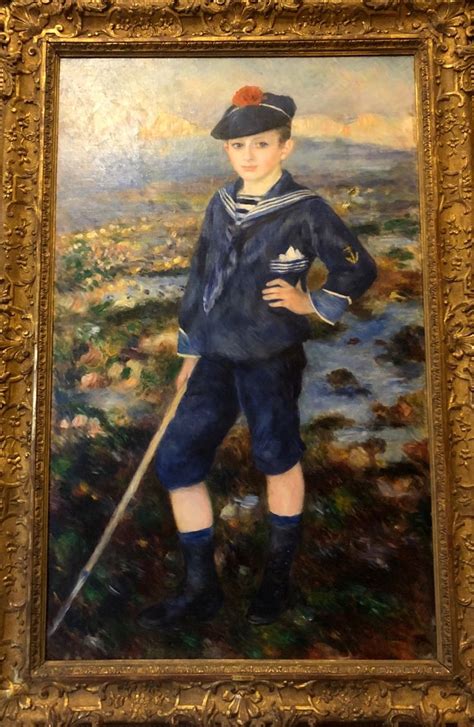 Pierre Auguste Renoir Sailor Boy Robert Nunes Actual Painting In