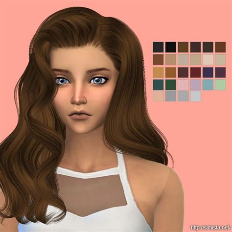 Simista Alesso`s Omen Hairstyle Retextured Sims 4 Hairs