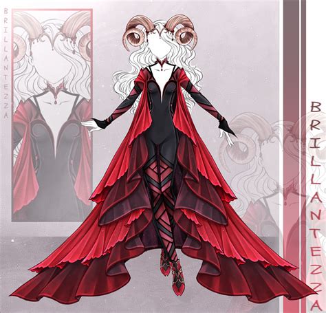 The Wrathful Demon Anime Dress Fashion Design Drawings Art Dress