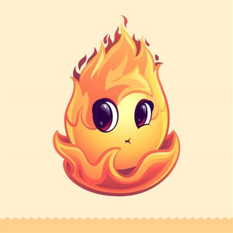 Fire Cartoon Character Stock Image Everypixel