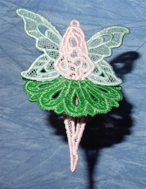 Lace Fairy Sprite Elf Pixie Imp Lace Fairy Ornament Embroidered