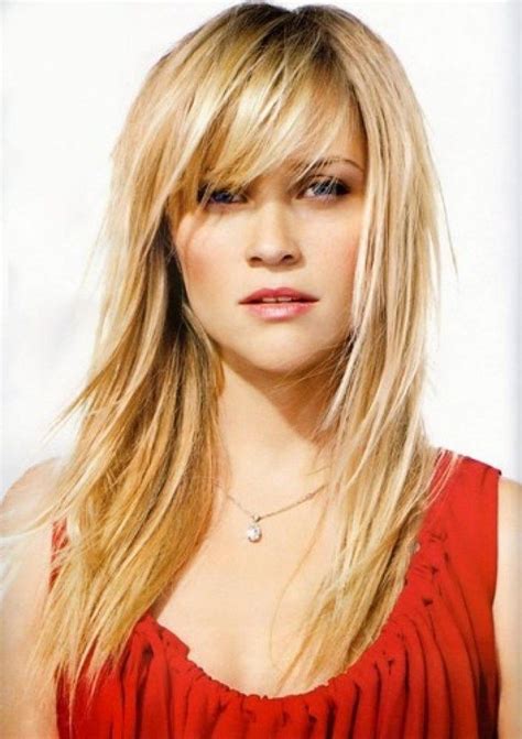 Fun Layered Hairstyles With Side Fringe For Long Hair