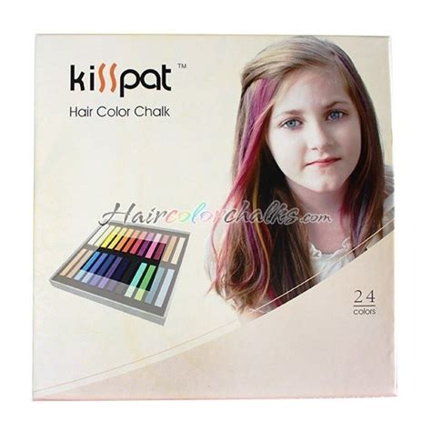 24 Set Kisspat Hair Chalkshair Color Chalk With Images Hair Color