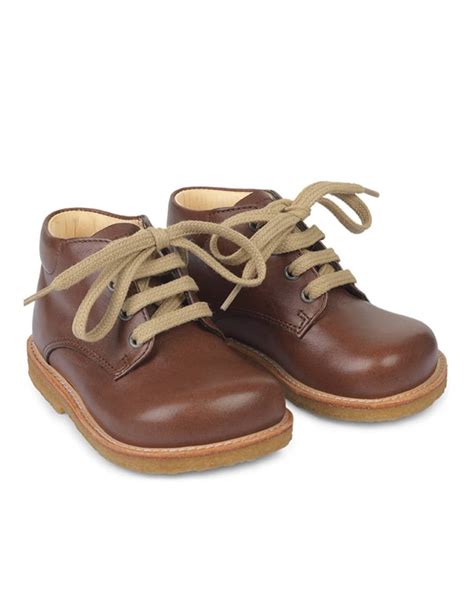 Angulus Starters Lace Up Brown ♡ Baby Babyshoes