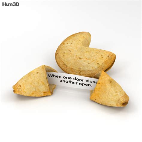 Fortune Cookie 3d Model Food On Hum3d