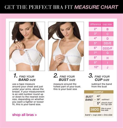 Plus Size Bra Fit Guide Measure Chart For Women Roamans Bra
