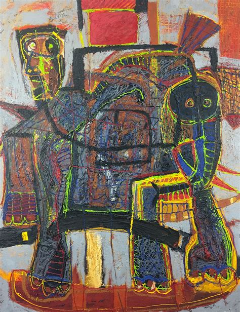 Alejandro Santiago Early Painting 1998 Painting Mexican Art