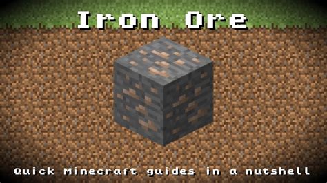 Minecraft Iron Ore Recipe Item Id Information Up To Date Youtube