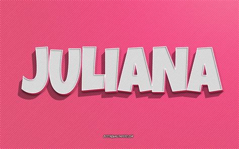 Download Wallpapers Juliana Pink Lines Background Wallpapers With
