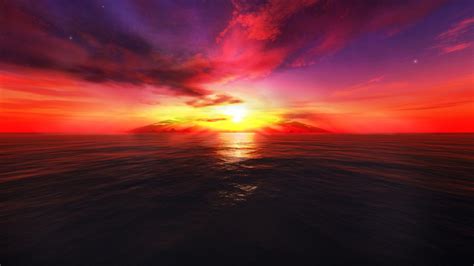 Free Download 1366x768 3d Sunset 1366x768 For Your