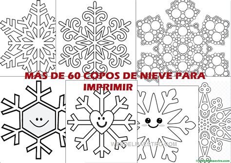 Copos De Nieve Para Imprimir Web Del Maestro
