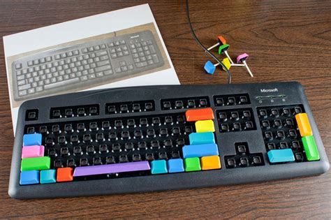 Diy Colorful Computer Keyboard Chica And Jo