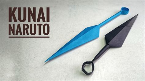 How To Make Kunai Naruto Easy Origami Ninja Weapon Paper Craft Diy