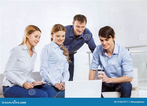Cooperate For Productive Work Stock Image Image Of Office Business