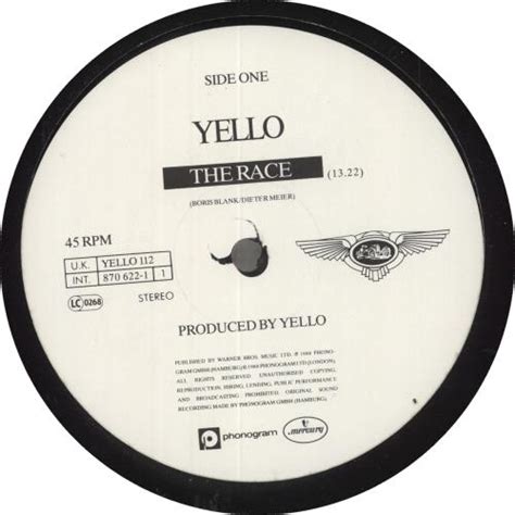 Yello The Race UK 12 Vinyl Single 12 Inch Record Maxi Single 708157