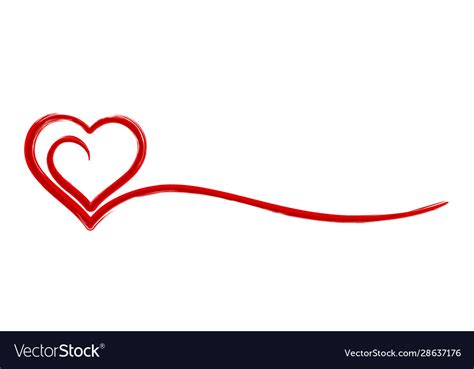 Symbol Stylized Heart Royalty Free Vector Image