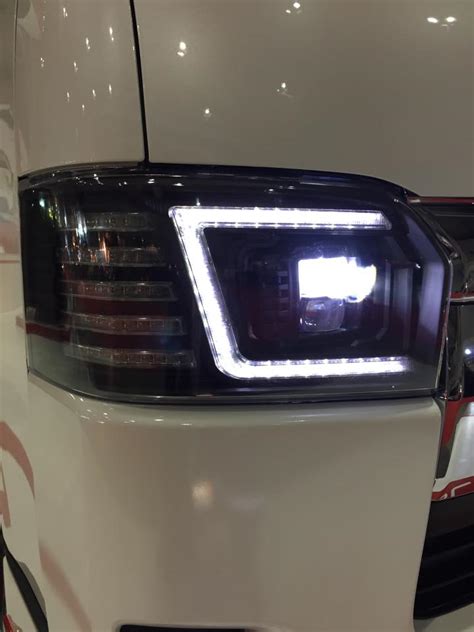 Custom Toyota Hiace Minivan Gets Full Led Headlights From Coplus Japan