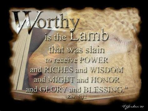 Worthy Is The Lamb Lamb Worthy The Good Shepherd