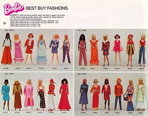 Mattel Catalog Page Barbie Best Buy Fashions Barbie And Friends Nrfb