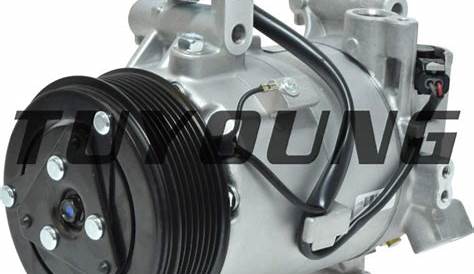 CVC auto a/c compressor for Honda Civic 2.0L L4 2016-2020 198276 7pk