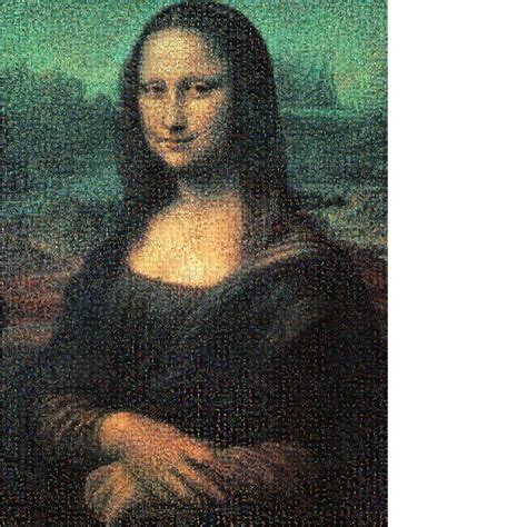 Puzzle Mona Lisa Mosaic 500pc Photomosaic Jigsaw Puzzle