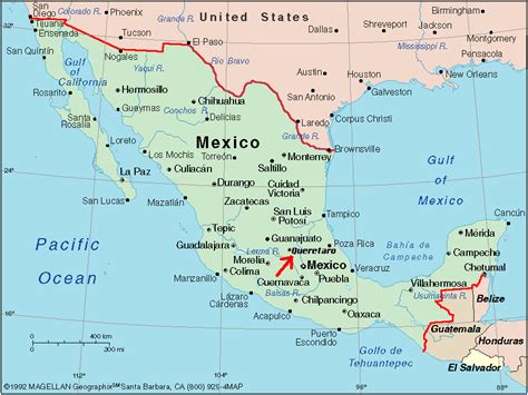Where Is Mexico Located On The World Map Map