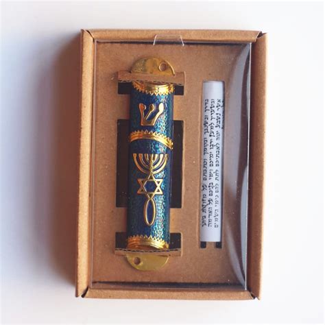 Metal Mezuzah Decaloguetorahbible Design Jewish Religion Mezuzah