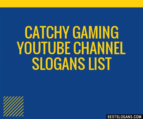 40 Catchy Gaming Youtube Channel Slogans List Phrases Taglines