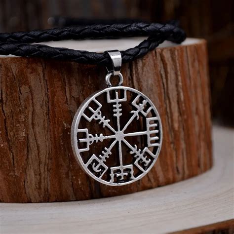 Mqchun Fashion Alloy Jewelry Amulet Rune Norse Viking Odins Symbol Of