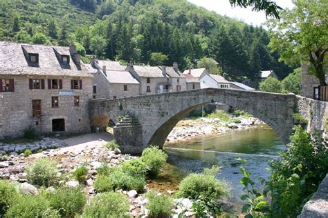 Le Pont De Montvert Brücke über Den Tarn Foto And Bild Europe France