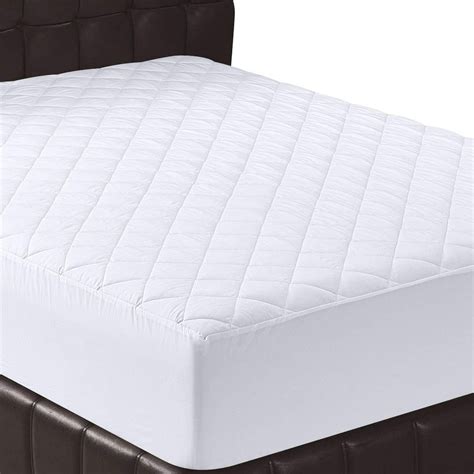 Quilted Fitted Mattress Pad Twin Xl Mattress Cover Stretches Up To