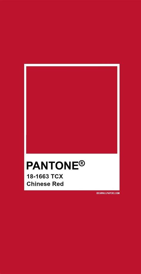 Pantone Chinese Red Pantone 18 1663 Color Pantone Pantone Red