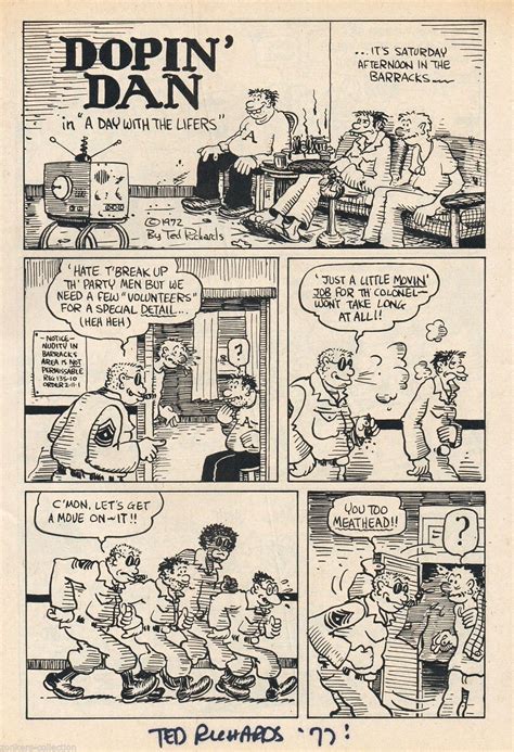 Dopin Dan 1 Signed 3rd Print Ted Richards 1975 Undreground Comix