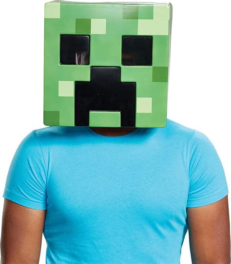 Disguise Minecraft Creeper Adult Costume Mask Adult One