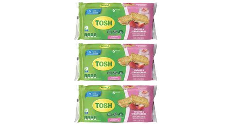 tosh yogurt and strawberries cream cookies no artificial flavors or sweeteners perfect for