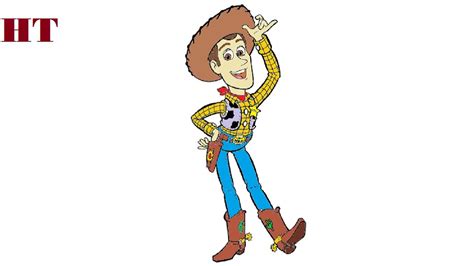 How To Draw Woody From Toy Story Step By Step Youtube