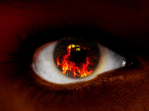 The Eye Burning In Fire By Roarshark On Deviantart